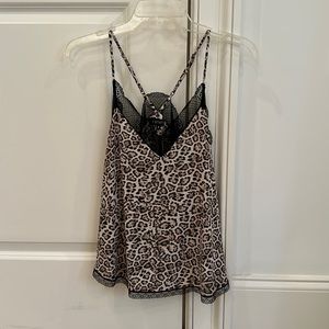 1.STATE cheetah lace tank top